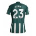 Billige Manchester United Luke Shaw #23 Udebane Fodboldtrøjer 2023-24 Kortærmet